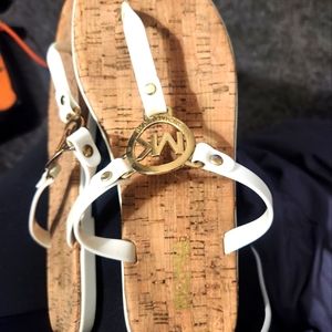 MICHAEL KORS Jelly Charm Cork Bottom Sandals